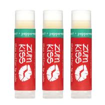 Bálsamo labial Indigo Wild Zum Kiss Stick Peppermint (pacote com 3)