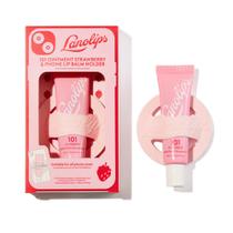 Bálsamo labial Lanolips 101 Pomada Hidratação labial de morango 10mL