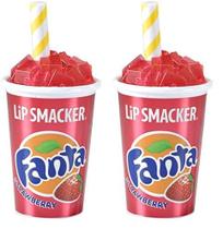 Bálsamo labial Lip Smacker Coleção Coca Cola Strawberry Fanta