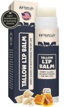 Bálsamo labial Natrulo Beef Tallow com hidratante hidratante de cera de abelha