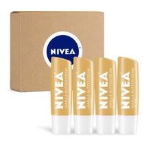 Bálsamo labial NIVEA Vanilla Buttercream Hidratante o dia todo x4