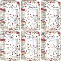 Bálsamo labial Sacubee a Little Wildflower Baby Shower, pacote com 30
