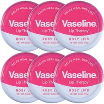 Bálsamo labial Vaseline Lip Therapy Rosy Lips 6 x 0,6 oz (17 mL)