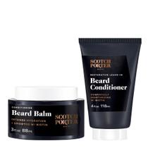 Bálsamo para barba e condicionador leave-in Scotch Porter, pacote com 2 unidades Bálsamo para barba e condicionador leave-in Scotch Porter, pacote com 2 unidades