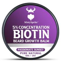 Bálsamo para barba MistySprite 5% de concentração de biotina 60 ml de estanho