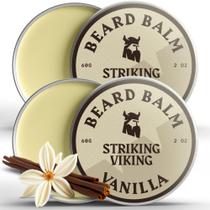 Bálsamo para barba Striking Viking Light Hold Vanilla, pacote com 60 ml x 2