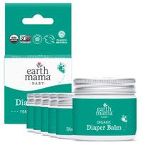 Bálsamo para fraldas Earth Mama Organic 57 ml, pacote com 6 unidades para pele sensível Bálsamo para fraldas Earth Mama Organic 57 ml, pacote com 6 unidades para pele sensível