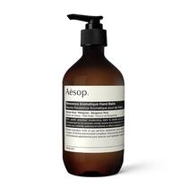 Bálsamo para mãos Aesop Reverence Aromatique 500 ml, hidratação rica e sustentada