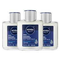 Bálsamo pós-barba Nivea Men Maximum Hydration 100ml x 3 pacotes Bálsamo pós-barba Nivea Men Maximum Hydration 100ml x 3 pacotes
