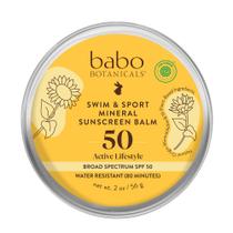 Bálsamo Protetor Solar Babo Botanicals FPS 50 Mineral Resistente à Água 56 g