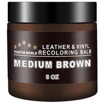 Bálsamo recolorante de couro STARTSO WORLD marrom médio 240 mL