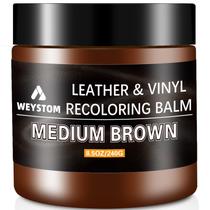 Bálsamo recolorante de couro WEYSTOM Medium Brown Repair Kit 250mL