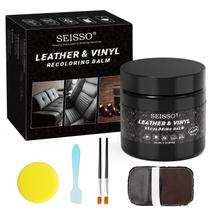 Bálsamo recolorente de couro SEISSO para reparo de móveis preto Bálsamo recolorente de couro SEISSO para reparo de móveis preto