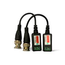 Balun utp passivo conector bnc video transceiver p/camera hd-cvi/tvi/ahd 300m cp05