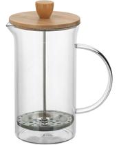 BALZAC CAFETEIRA FRANCESA 22x9x9cm 1L BOROSILICATO TRANSPARENTE TAMPA BAMBU