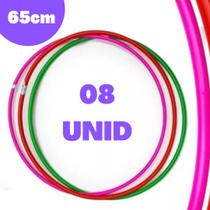 Bambolês Arco Infantil 08 Unidades Sortidos Coloridos 65cm Bambolês Arco Infantil 08 Unidades Sortidos Coloridos 65cm