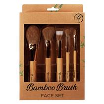 Bamboo Brush Face Set - Kit de Pinceis para Face - Klass Vough