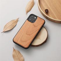 Bamboo Phone Case para iPhone, Madeira Maciça, iPhone 11, 12, 13, 14 Pro Max, X, Xs, XR, SE, 7, 8 Plus, Grátis, 1PC