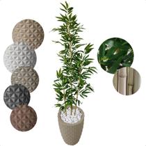 Bambu Artificial Folha Grande 2 Metros Grande Vaso Decoração