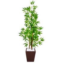 Bambu Artificial Permanente + Vaso Decorativo