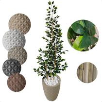 Bambu Da Sorte Artificial 2 Metros Grande Com Vaso Decoração