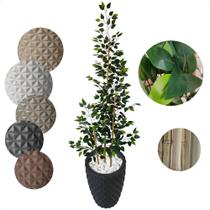 Bambu Da Sorte Artificial 2 Metros Grande Com Vaso Decoração