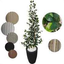 Bambu Da Sorte Artificial 2 Metros Grande Com Vaso Decoração