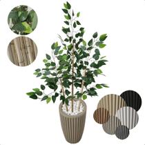 Bambu da Sorte Artificial Japones Grande com Vaso Decoração Bambu da Sorte Artificial Japones Grande com Vaso Decoração