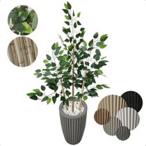 Bambu da Sorte Artificial Japones Grande com Vaso Decoração