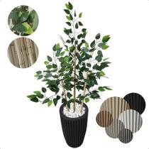 Bambu da Sorte Artificial Japones Grande com Vaso Decoração