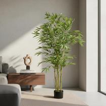 Bambu Planta Artificial Árvore Grande Relista Folhagem Toque Real 1.60cm. Bambu Planta Artificial Árvore Grande Relista Folhagem Toque Real 1.60cm.