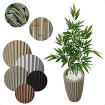 Bambu Planta Artificial Grande com Vaso Decoração para Sala