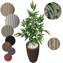 Bambu Planta Artificial Grande com Vaso Decoração para Sala