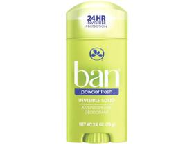 Ban Deo Solid Invisivel Powder Fresh Azul - Desodorante 73g Ban Deo Solid Invisivel Powder Fresh Azul - Desodorante 73g