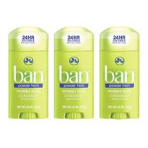 Ban Powder Fresh Kit 3 Desodorantes Sólido
