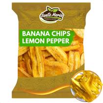 Banana Assada Chips Lemon Pepper 500g - Qualidade Premium