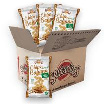 Banana Chips Açucar e Canela Sertanitos 50g - 20 pacotes