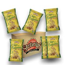 Banana Chips com Sal Sertanitos 50g - 6 Pacotes