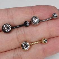 Banana de Titânio com 2 Cristais - Haste de 10mm e Calibre de 1,6mm Banana de Titânio com 2 Cristais - Haste de 10mm e Calibre de 1,6mm