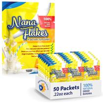 Banana em pó Nutritional Designs Nana Flakes, 50 pacotes Banana em pó Nutritional Designs Nana Flakes, 50 pacotes