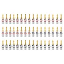 Banana Plug Nakamichi Excel Series, banhado a ouro 24k, 48 unidades