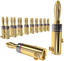 Banana Plugs KabelDirekt 10 pares para fio de alto-falante AWG 10-16