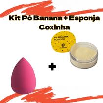Banana Power Finalizador de Maquiagem Ultra Fino Aveludado Matte + Esponja Coxinha