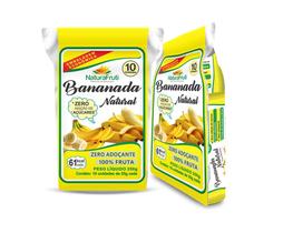 Bananada em tablete natural - 10 tabletes - NaturaFruti