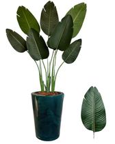Bananeira Artificial Grande + Vaso Completo Decoração Casa Bananeira Artificial Grande + Vaso Completo Decoração Casa