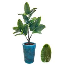 Bananeira Artificial Planta Com Vaso Folhas Cheias Decoração