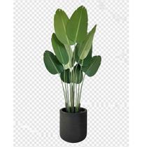 Bananeira Artificial Vaso Bojo Completo Toque Real Decoração