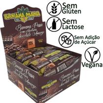 Bananinha Com Chocolate Amargo Sem Glúten Sem Lactose 72% Cacau 20x28g - Banana Mania