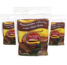 Bananinha Com Chocolate Tachão De Ubatuba 200G - 3 Unidades