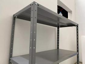 Bancada Aço Baixa Cinza 1mt 40x91 Suporta até 90kg